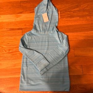 NWT land’s end hooded sun and swim shirt
